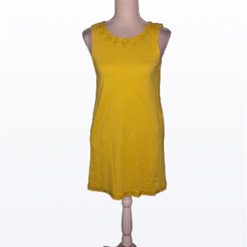 J. Crew yellow sleeveless mini dress